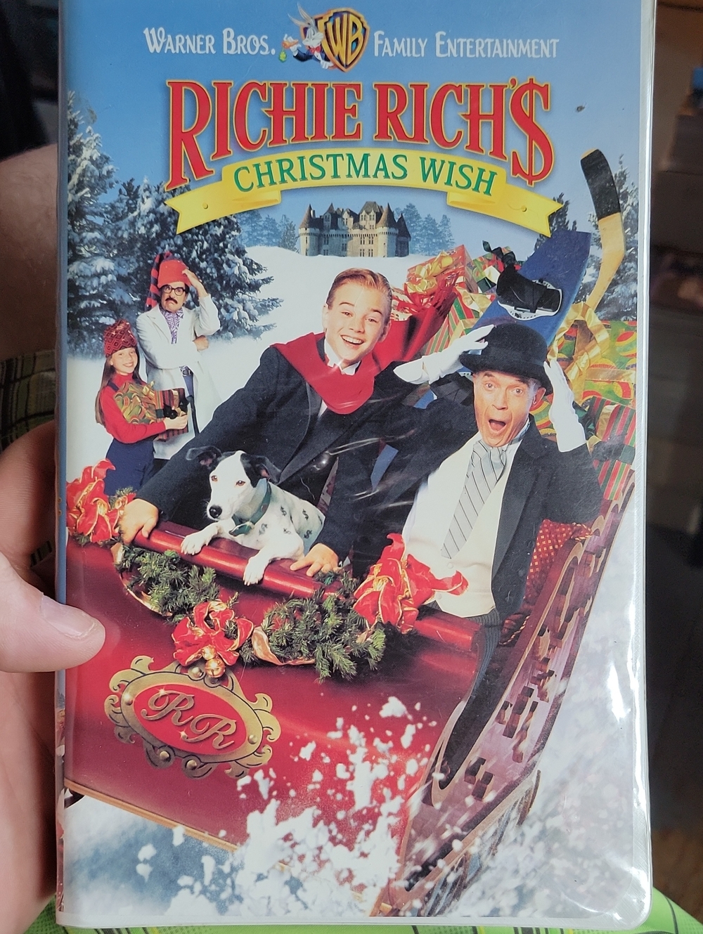 Warner Bros. Richie Rich's Christmas Wish VHS — Red, Blue, Green
